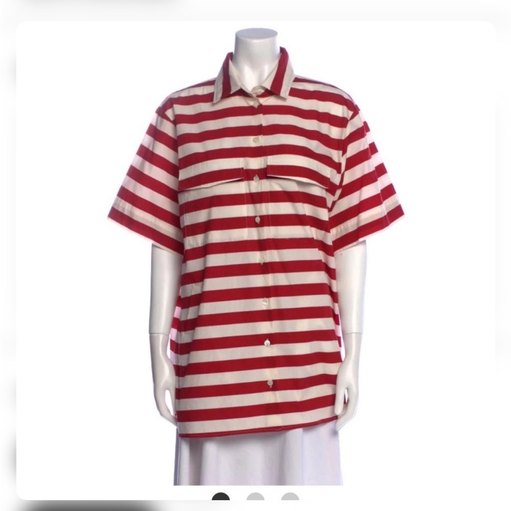 G. Label by Goop Claudia Striped Red and White Tunic Sz 4 - Picture 6 of 6